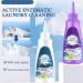 Active Enzyme Laundry Stain Remover Active Enzyme Clothing Stain Remover Active Enzyme Stain Remover White Shirt Guardian Garment Stubborn Stain Cleaner Oil Remover (White+Purple) - Buy Online on GoSupps.com