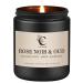 Rose Noir & Oud Scented Candles for Home 7oz 50 Hour Long Lasting Scented Candles Aromatherapy Candles Gift for Women and Men