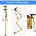 supregear Folding Walking Stick - Adjustable & Lightweight Portable Balancing Aid - Travel Cane for Elderly Men Women - Gold - Buy Online on GoSupps.com