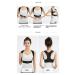Lewey Invisible Posture Corrector for Women Back Straightening Belt Hunchback Prevention Body Shape Correction Device (Color : Black Size : M (height 160-170cm)) M (height 160-170cm) Black - Buy Online on GoSupps.com