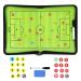 TXENCEX Football Coaching Board Coaches Clipboard Tactical Magnetic Board Kit,Portable Strategy Coach Board with Dry Erase, Marker Pen and Zipper Bag
