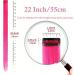12 PCS Pink Hair Extensions Clip in 22Inch Pink Hair Extensions Colorful Straight Extensions Hair Highlights Accessories for Kid Girls Women Party Hair Decor 12pcs-Pink - Buy Online on GoSupps.com