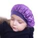 2 Pcs Kids Satin Sleeping Caps - Purple and Pink | Elastic Band Hair Care Bonnets for Baby, Toddler, Teens - Buy Online on GoSupps.com