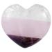 Nupuyai Various Stones Heart Palm Worry Stone for Chakra Reiki Healing Crystal Love Stone for Home Decoration 45mm Multicolour/Various Stone/45x40mm