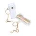 Patty Both Fashionable Transparent lipstick key trailer holder lipstick holder lip balm holder with key rings portable 1 piece