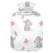 Hot water bottles with cover elephant butterfly hot water bag for pain relief warming hands heating bag 2 liters