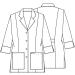 Cherokee Professionals Women Lab Coat 3/4 Sleeve - Large White | Style 1470 - Buy Online on GoSupps.com