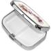 Musical Note Floral Printing Small Pill Case | 2 Compartment Travel Pill Organizer - Cute Purse Gift - Buy Online on GoSupps.com