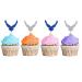 United States Air Force Cupcake Toppers USAF Wing Cupcake Topper Centerpiece Air Force Party Decor Retirements Party Decoration - Silver & Black Glitter
