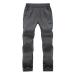 Feoya children outdoor pants hiking pants zip off pants removable hose buttons shorts trekking pants unisex youth girls quick -drying 150 gray