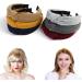URAQT Headbands 6 Packs Fabric Hair Band Wide Plain Elastic Head Wrap Cute Knot Accessories for Women and Girls A-6 Pack - Buy Online on GoSupps.com