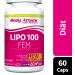 Body Attack Lipo 100 Fem Vegan - 60 Capsules | High-Dose Metabolism Booster for Women - Made in Germany - Lipocholine Caffeine & Green Coffee Extract - Buy Online on GoSupps.com