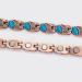 Yinox Copper Magnetic Bracelet for Women - Natural Blue Turquoise Healing & Lifting Ideal Gift for Sister Wife Mother (18.5 cm) - Buy Online on GoSupps.com