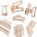 8 Pack 4.1 Inch Rectangle Hair Claw Clips for Women and Girls - Matte Finish, Non-slip, Strong Hold Hair Accessories - Buy Online on GoSupps.com