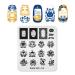 KADS Nail Art Stamping Plates Set Image Template Stencils Pattern with Stamping Plates Holder Case Organizer (ZO016)