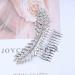 Dervivea Vintage Leaf Hair Comb Barrette Silver Leaves Hair Clips Laurel Leaf Hair Comb Metal Hair Piece Greek Goddess Hair Comb Accessories for Women and Girl Headdress (Silver) - Buy Online on GoSupps.com