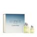 Calvin Klein Eternity Eau de Toilette Foug re Men's Cologne With Notes of Mandarin Sage Cedarwood & Amber Long Lasting Fragrance 2 piece set (3.3 fl oz. + 1 fl oz.)
