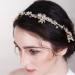BERYUAN Champagne Crystal Flower Bridal Headband - Wedding Hair Accessory for Women & Girls - Buy Online on GoSupps.com