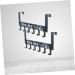 Alipis Over Door Clothes Hanger Rack Over Door Hooks Door Hanger Over Door Rack Coat Hanger Shelf Door Back medium Black - Buy Online on GoSupps.com
