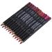 QiBest lipstick 12 colors lipliner lipline pen waterproof lip liner contour pencils with lid long-lasting matt lipstick lip liner palette