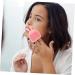 minkissy 32 Pcs Rabbit Ears Facial Brush Silicone Exfoliating Brush Hair Scalp Massager Facial Cleansing Pads Hand Held Massager Face Scrub Cleansing Brush Household Miss Silica Gel Pink Light Pinkx8pcs 7.5x7.5cmx8pcs - Buy Online on GoSupps.com