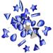 dijiusidy 50 Pieces Glass Crystal Set Eye-catching Personalized Nail Art Rhinestones DIY Handcraft Manicure Accessories for Card Making Blue - Buy Online on GoSupps.com