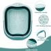 Collapsible Foot Bath 2PCS with Handle | Portable Foot Soaking Tub | Massage Nodes | Home Foot Spa Basin | Blue & Pink - Buy Online on GoSupps.com
