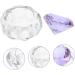 Healeved Nail Art Crystal Cup Crystal Dappen Dish Glass Terrarium with Lid Glass Dappen Dish Manicure Dish Bowl Manicure Art Dish Nail Liquid Cup Accessories With Cover White Crystal Purple - Buy Online on GoSupps.com