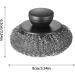 Stainless Steel Scrubber - Stainless Steel Scrubber Dish Brush Portable Metal Scrubber Pot Scrubbers for Iron Pots Barbecue Grills Black - Buy Online on GoSupps.com