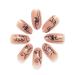 Brishow Almond Press-On Nails - 24 Ballerina Acrylic Nail Art for Women & Girls | Short Artificial Nail Stickers - Buy Online on GoSupps.com