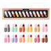 12 Pcs Capsule Pills Lipstick Mini Matte Makeup Lipstick Set Long Lasting Waterproof Cute Lip Stick Capsules Matte Lipstick Lip Stain Set Velvet Mini Pill Shaped Lipstick Set 12P