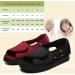 Women's Extra Wide Open Toe Adjustable Sandals - Diabetic & Orthopedic Walking Shoes for Seniors | 11 Wide Black - Buy Online on GoSupps.com