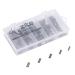 Zite Fishing Double Clamping sleeves Sortment / 5 sizes (0.8-1.6mm) / 100 pieces of squeeze sleeves set with box / double sleeve for fishing leaders and fishing cord