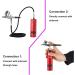 Paint Sprayer Cordless Airbrush Kit with Dual Action Gravity Type Spray Gun for Art Model Body Paint Artist Makeup Nail Tattoos Cake Tools for Painting Ceilings Fences cabinets Tm80s Black B - Buy Online on GoSupps.com