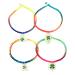VALICLUD Green Bracelet 4pcs Bracelet Miss Resin Four Leaf Friendship Wrist Chain