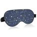 ElliTarr Eye Mask for Sleeping Blindfold Light Blocking Sleep Mask for Men Women Sleep Masks Soft and Comfortable Eye Cover for Travel Eye Shades Adjustable Strap Galaxy Navy