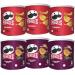 Original Tub 40g x3 with Texas BBQ Tub 40g x3 - Bundle Consisting of Pringles Crisp Snacks x6 Pack