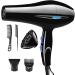 High-Power 2200W Ion Hair Dryer | Cold Hot Air Mode Styling Nozzles Pointed Tail Comb Flat Comb for Home Use - Buy Online on GoSupps.com