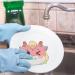 Dish Washing Sponge - Cartoon Dragon Cleaning Sponge Kitchen Scrubbers | Powerful Oil Removal Without Scratching Kitchen Cleaning Supplies for Everyday Jobs Ngumms Pink - Buy Online on GoSupps.com