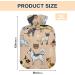 Hot Water Bottles with Cat & Dog Covers - 2L Heating Bags for Pain Relief & Hand Warmth - Buy Online on GoSupps.com