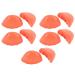 5 Pairs Round Toe Inserts Thickened PU Foam Shoe Size Reducer Non Slip Toe Cushion Filler for High Heels Sneakers Boots (Orange)