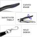 2 Pcs Heavy Duty Stainless Steel Nail Clippers for Thick Nails - Black+Silver - Buy Online on GoSupps.com