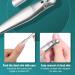 Otaive 2 in 1 Cuticle Scissors & Pusher Set | Professional Nail Nipper & Tweezers for Ingrown Toenails & Fingernails - Shop Now! - Buy Online on GoSupps.com