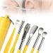 Earwax Cleaner Tool Set 2024 Upgrade Stainless Steel Ear Cleaner Sets Household Portable Manual Ear Wax Removal Kit for Men and Women /1457 Yellow 464895
