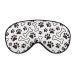 Dog Paw and Bow Sleep Mask Eye Cover for Sleeping Blindfold with Adjustable Strap Blocks Light Night Travel Nap for Men Women