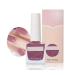 Pink Nail Polish Varnish Quick Dry Shimmering Purple Glitter Nail Gel Mermaid Long Lasting Nail Polish Breathable Nail Polish No Need Cure Chip-Resistant Nail Varnish DIY at Home Manicure