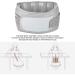 Adjustable Abdominal Brace Support Belt for Waist Strain Relief - Breathable Gray (L) | International Shipping - Buy Online on GoSupps.com