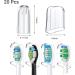 20 Pcs Reusable Toothbrush Covers for Philips Sonicare Electric Toothbrush Heads - Home & Travel Caps for Healthy Brushing and Storage - Buy Online on GoSupps.com