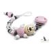 Personalized KleinerStorch Pacifier Holder for Girls | Cute Pink Bear & Heart | Perfect Baby Gift for Birth & Baptism - Buy Online on GoSupps.com