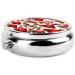 Red White Mushroom Mini Round Pill Box - 3 Compartment Portable Organizer for Travel Home & Office - Buy Online on GoSupps.com